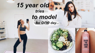 'Being A Model for A Day - Meal, Fitness, & Photoshoot!'