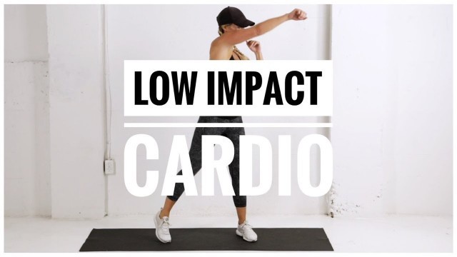 'Low Impact HIIT CARDIO +  LEGS Workout // No Jumping + No Equipment'