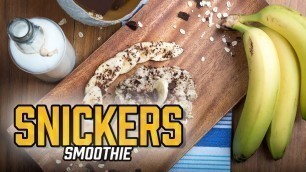 'SNICKERS Smoothie Rezept zum Frühstück | Smoothie Fitness Rezepte zum Abnehmen und Muskelaufbau'