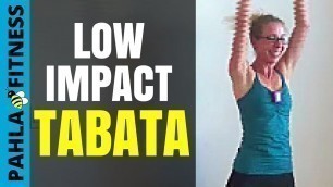 'LOW IMPACT CARDIO Tabata | 20 Minute Quiet Home Workout without Jumping'
