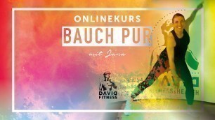 'Bauch Pur Onlinekurs mit Jana David Fitness Onlinekurse für Zuhause!'