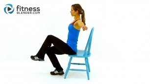 'Workout at Work - Low Impact Total Body Chair Workout Routine by FitnessBlender.com'