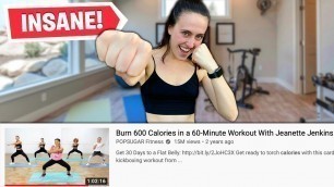 'I Tried The Viral POPSUGAR Fitness 600 CALORIE WORKOUT!'