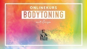'Onlinekurs: Bodytoning mit Sonja! Trainiere Zuhause mit deinem DAVID Fitness Onlinetraining!'