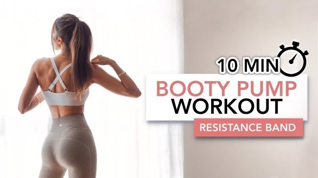 '10 MIN BOOTY PUMP (Resistance Band) | Kalça Büyütme Egzersizleri (Direnç Lastiği) | Eylem Abaci'