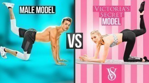 'MALE MODEL Tries the Victoria\'s Secret Model DIET & WORKOUT'
