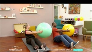 'Séance fitness post-natal avec un ballon - La Maison des Maternelles'