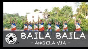 'Baila Baila| Angela Via | Zumba® | Pop Samba |Dance Fitness | Easy Choreography Rigor Hernandez'