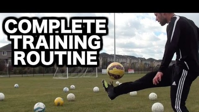 'Full Soccer Training Session ► Soccer drills to do by yourself ► How to practice soccer alone'