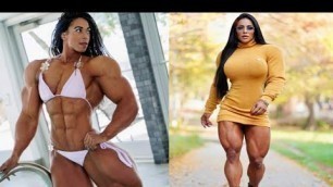 'MARCELLE, FITNESS MODEL, WOMAN BODYBUILDING - GYM WORKOUT,'