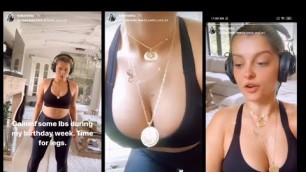 'Bebe Rexha Instagram HOT fitness video( bikini) bobs'
