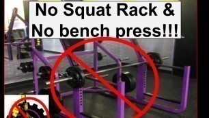 'Planet Fitness Gym: Workout Without Squat Rack or Bench Presss'