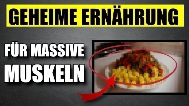 'Meine geheime ERNÄHRUNG zum MUSKELAUFBAU! (zeigt dir So niemand)'