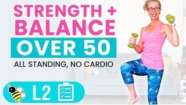 '25 Minute Barefoot BALANCE + STRENGTH Workout, Functional Fitness for Women Over 50'