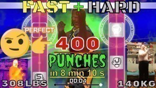 'Fitness Boxing Switch hard + fast mode = 400 punches thermal player camera'