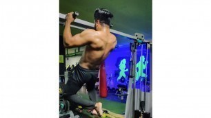 'Shirtless Pull Ups In Gym | Back Workout | Shailesh Khadd Fitness Model'