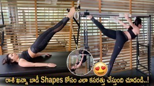 'Actress Raashi Khanna Hot Fitness Workout || Raashi Khanna Gym Workout || Cinema Culture'