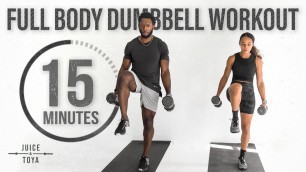 '15 Minute Full Body Dumbbell Workout [Strength and Conditioning]'