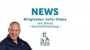 'DAVID NEWS Inhaber David Zimmermann DAVID Fitness'