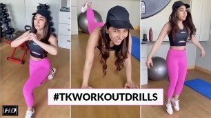 'TK Workout Drills | 6 Minutes Legs Workout | Tulsi Kumar Workout'