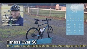 'Fitness Over 50 | 20.75 miles | Would the Mounts Rd Train Wreck Impact my Ride?'