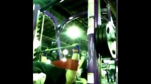 '315x3 bench press at Planet fitness with the original Slingshot.'