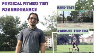 'PHYSICAL FITNESS TEST FOR CARDIOVASCULAR ENDURANCE | 3-MINUTE STEP TEST | BEEP TEST'