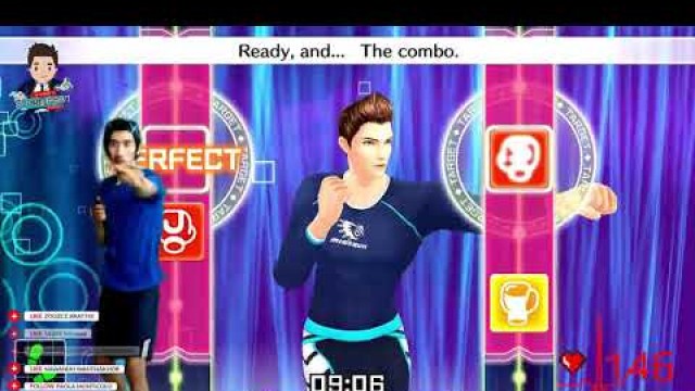 'Fitness Boxing workout strength and cardio gameplay mode (Nitendo SW Gamplay)'