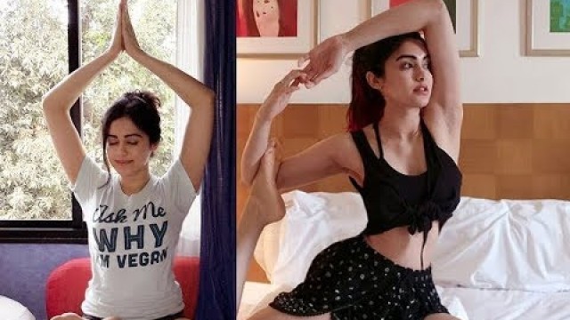'Adah Sharma Hot Workout | Fitness Video | Bollywood actress'