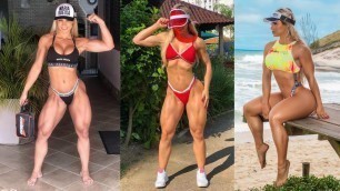 'Vivi Winkler Fitness Model Legs Squats'