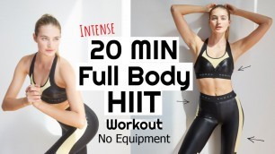 '20 MIN Fully Body Model Workout // HIIT Training + Follow Along // Sanne Vloet #FitAtHome'
