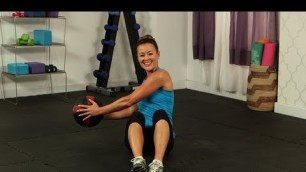 'Seated Russian Twist With Medicine Ball, Ab Exercises, Fit How To'