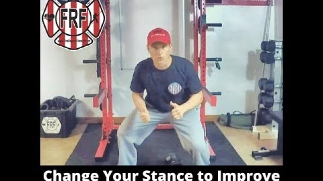 'Firefighter Functional Fitness Tip -Change your stance for better performance.'