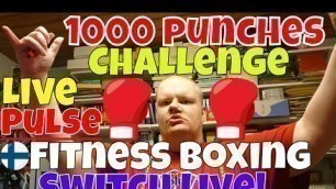 'Fitness Boxing Switch 1000 punches challenge, live heart rate UncleSamPatriot LIVE'