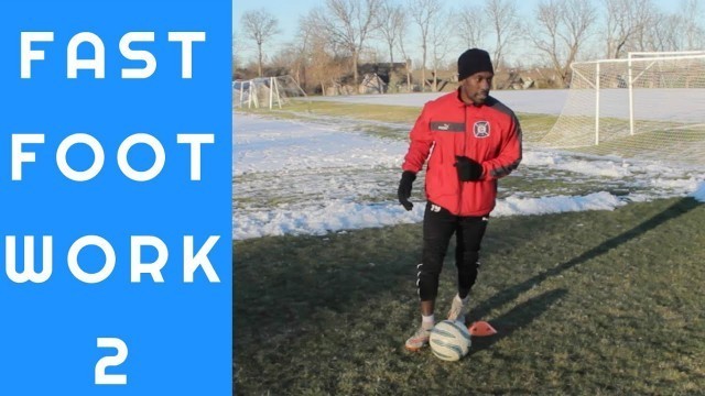 'Soccer fitness training & Fast Footwork drills | How to train like a pro | Tutorial'