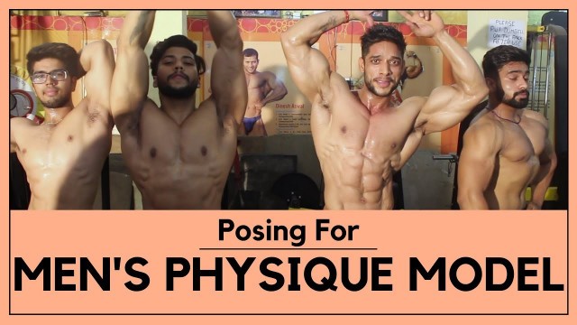 'Posing For Men\'s Physique Model'