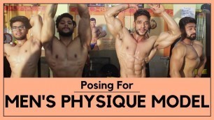 'Posing For Men\'s Physique Model'