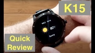 'FINOW K15 Body Temperature Blood Pressure Health Fitness Smartwatch: Quick Overview'