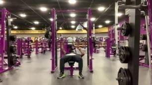 'Robin Achoe Jr Planet Fitness Set 1 Bench Press 115 Pounds 10 Reps'
