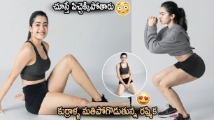 'Actress Rashmika Mandanna Hot Photoshoot || Rashmika Mandanna Fitness Workout || CC'