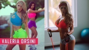 'VALERIA ORSINI (Fitness Model) Sexy body & Fat Burning Workout & Diet Plan'