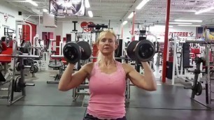 '2 Legit 2 Quit Fitness over 50yrs young Training Shoulders \"Side Presses\"'