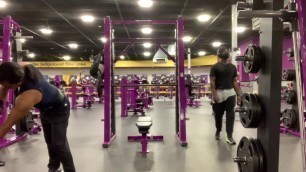 'Robin Achoe Jr Planet Fitness Set 3 Bench Press 115 Pounds 10 Reps'