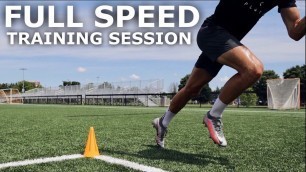 'Full Speed Training Session | Training Drills To Improve Speed & Acceleration For Football'
