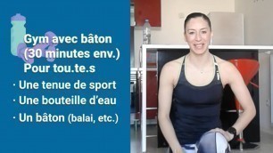 'Paris chez vous : Séance de gym avec bâton, 25 minutes avec Linda'