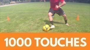 'Soccer Drills - 1000 Touches Workout Dribbling Session'