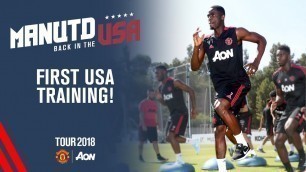 'Manchester United USA Training Session | Goalkeeper & Fitness Drills | Tour 2018 Live on MUTV'