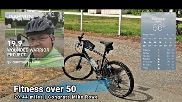 'Fitness Over 50 | 20.44 miles | Congrats Mike Rowe'