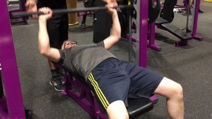 'At Planet Fitness benching 110lb'