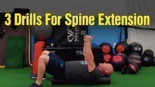 '(GOLF FITNESS) 3 Simple Drills For Thoracic Spine Extension'